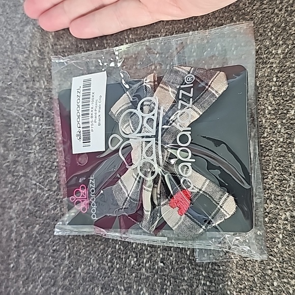 Plaid Picnic Black Hair Clip #2 - Picture 2 of 3